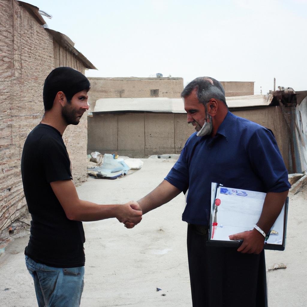 Person providing legal assistance in Iraq